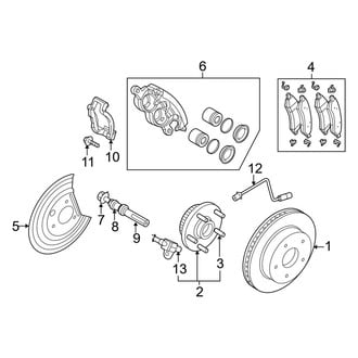 Ram OE - Front Suspension - Brake Components (RWD)