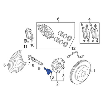 Ram OE - Front ABS Wheel Speed Sensor