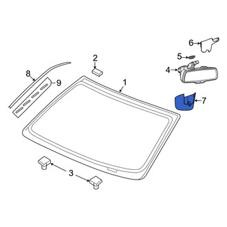 Ram OE - Front Lower Interior Rear View Mirror Cover