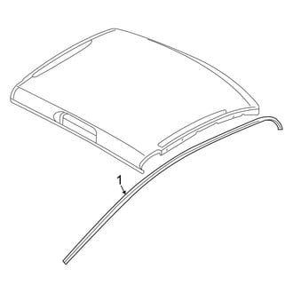 Ram OE - Cab - Exterior Trim (Roof Trim), (1500)