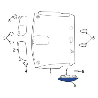 Ram OE - Left Dome Light Lens