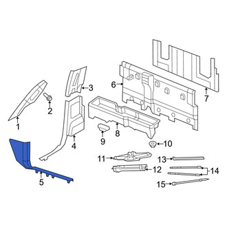 Ram OE - Left Door Sill Plate