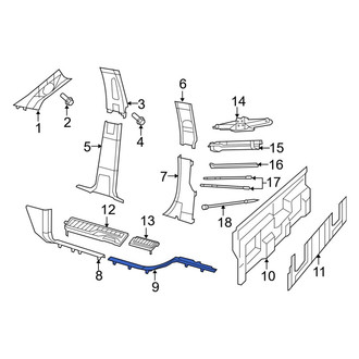 Ram OE - Left Door Sill Plate