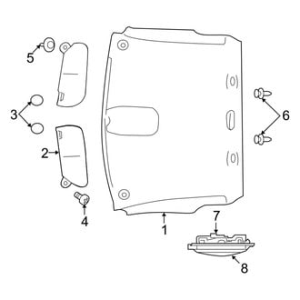 Ram OE - Cab - Interior Trim (Headliner & Components), (1500)
