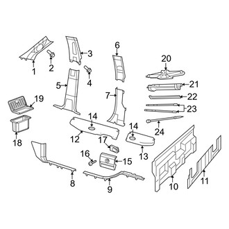 Ram OE - Cab - Interior Trim (Pillars & Floor), (1500)