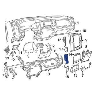 Ram OE - Right Inner Dashboard Air Vent