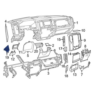 Ram OE - Center Speaker Cover