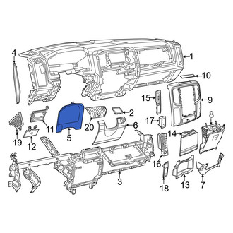 Ram OE - Instrument Cluster Bezel
