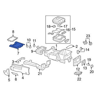 Ram OE - Center Right Console Trim Panel
