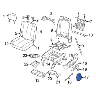 Ram OE - Front Left Inner Seat Trim Panel