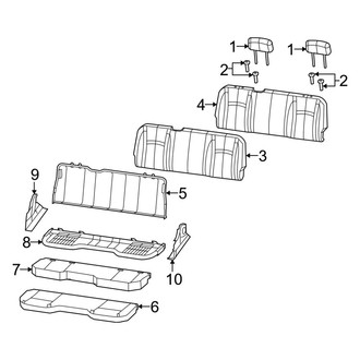 Ram OE - Seats & Tracks - Rear Seat Components (Bench Seat)
