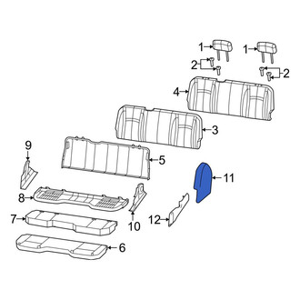 Ram OE - Rear Left Seat Trim Panel