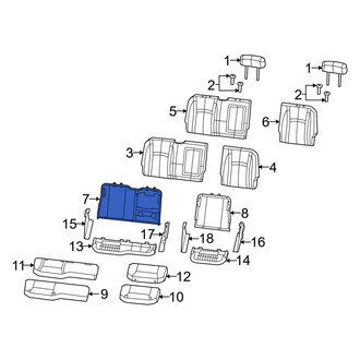 Ram OE - Rear Right Seat Back Frame