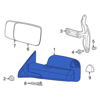 Ram OE - Front Left Door Mirror