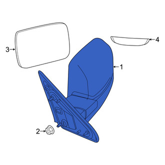 Ram OE - Front Left Door Mirror