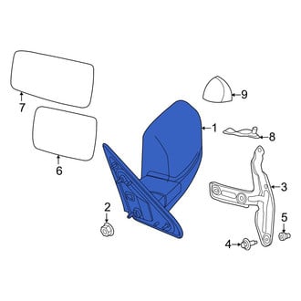 Ram OE - Front Left Door Mirror