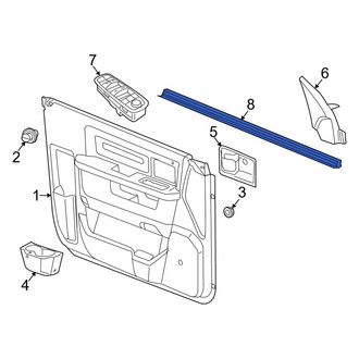 Ram OE - Rear Door Window Belt Weatherstrip