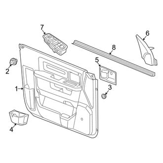 Ram OE - Front Door - Interior Trim (1500)
