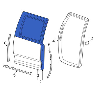 Ram OE - Rear Right Door Shell