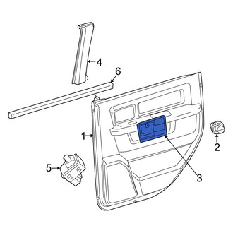 Ram OE - Front Left Interior Door Handle Trim