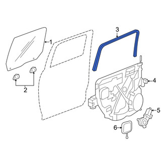 Ram OE - Rear Right Window Channel