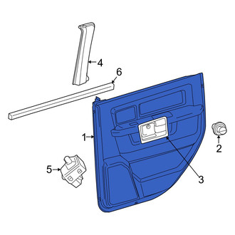 Ram OE - Front Right Inner Door Interior Trim Panel