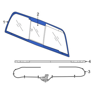 Ram OE - Rear Back Glass