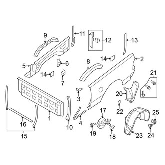 Ram OE - Pick Up Box - Front & Side Panels (W/O Rambox)