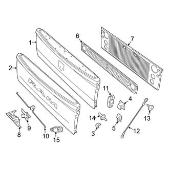 Ram OE - Pick Up Box - Tail Gate (1500)
