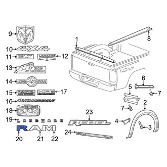 Ram OE - Rear Tailgate Emblem