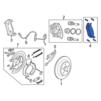 Ram OE - Rear Disc Brake Pad Set