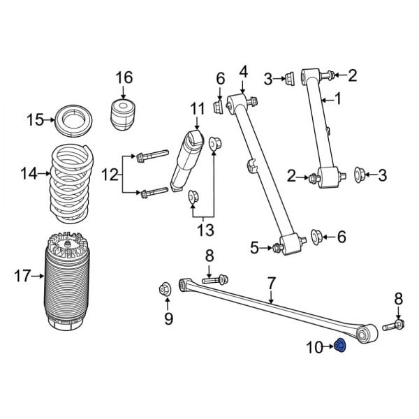 Suspension Track Bar Nut