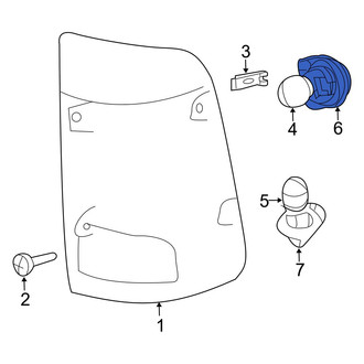 Ram OE - Tail Light Socket