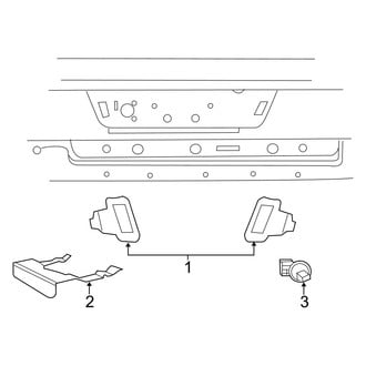 Ram OE - Rear Lamps - License Lamps (1500)