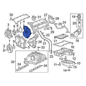 Ram OE - Left Upper Engine Timing Cover