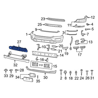 Ram OE - Front Radiator Shutter Assembly
