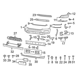 Ram OE - Front Bumper - Bumper & Components