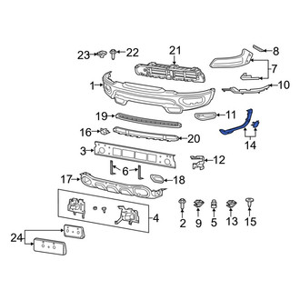 Ram OE - Front Left Lower Bumper Trim