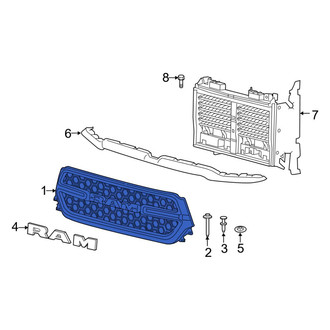 Ram OE - Front Upper Grille