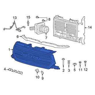 Ram OE - Front Upper Grille