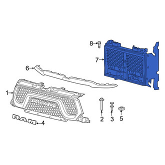 Ram OE - Front Radiator Shutter Assembly