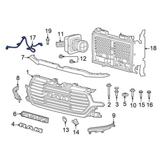 Ram OE - Front Radiator Shutter Assembly
