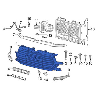 Ram OE - Front Upper Grille