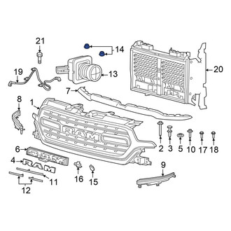 Ram OE - Park Assist Camera Nut