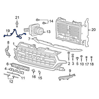 Ram OE - Front Radiator Shutter Assembly