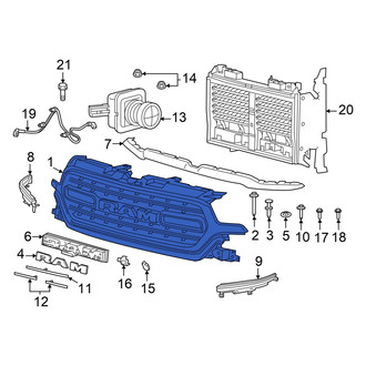 Ram OE - Front Upper Grille