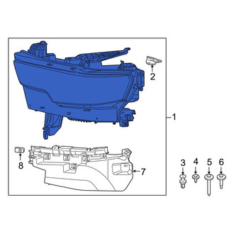 Ram OE - Front Left Headlight Assembly
