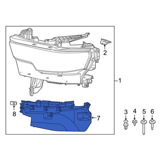 Ram OE - Front Left Headlight Bracket