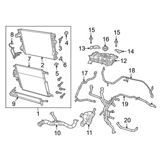 Ram OE - Cooling - Radiator & Components (Primary Cooling), (3.6L)