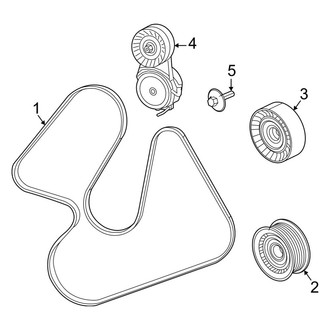 Ram OE - Cooling - Belts & Pulleys (Big Horn / Laramie / Laramie Longhorn / Limited / Lone Star / Rebel / Tradesman 3.0L)